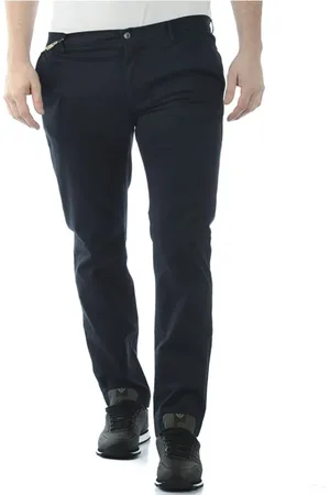 D.A. Daniele Alessandrini Broeken, Heren, Blauw, L, Katoen, Jeans