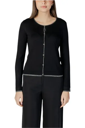 Liu Jo Truien, Dames, Zwart, M, Lente/Zomer Cardigan