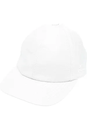 Courrèges Accessoires, Dames, Wit, M, Katoen, Pet met logo-borduursel van katoen