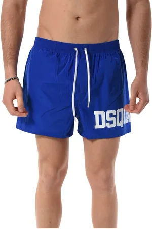 Dsquared2 Badkleding, Heren, Blauw, XL, Boxershorts met trekkoord in de taille