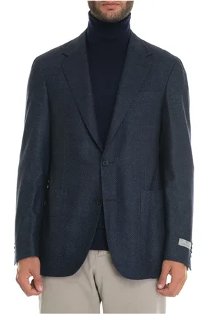 CANALI Jassen, Heren, Blauw, L, Wol, Blazer