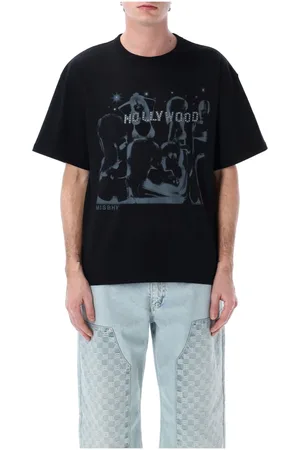 MISBHV Tops, Heren, Zwart, S, Katoen, Zwart Hollywood Grafisch Print T-Shirt