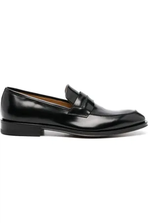 Salvatore Ferragamo Schoenen, Heren, Zwart, 42 EU, Leer, Klassieke Zwarte Kalfsleren Loafers