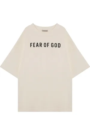FEAR OF GOD Tops, Heren, , L, Katoen, T-shirt met korte mouwen en ronde hals