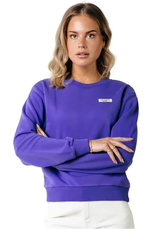 Colourful rebel Sweatshirts & Hoodies, Dames, Paars, XL, Katoen, Biologisch Label Sweatshirt