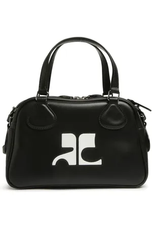 Courrèges Tassen, Dames, Zwart, ONE Size, Leer, Reedition Handtas