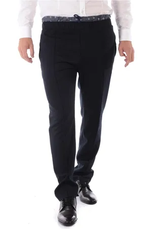 D.A. Daniele Alessandrini Broeken, Heren, Blauw, L, Polyester, Jeans