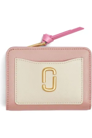 Marc Jacobs Accessoires, Dames, Roze, ONE Size, Leer, Logo Plaque Tas