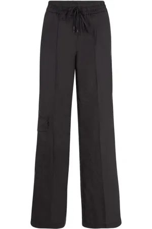 Cambio Broeken, Dames, Zwart, S, Polyester, Amalia Pleat Cargo Broek