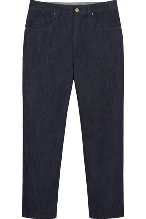 Max Mara Jeans, Dames, Blauw, 2Xs, Katoen, Slim-fit Jeans