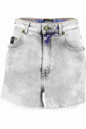 VERSACE Korte broeken, Dames, Blauw, W28, Broek
