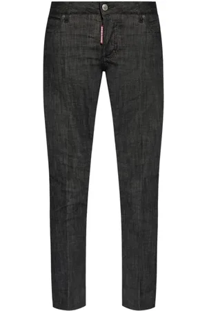 Dsquared2 Jeans, Dames, Zwart, 3Xs, Katoen, Stijlvolle Broeken