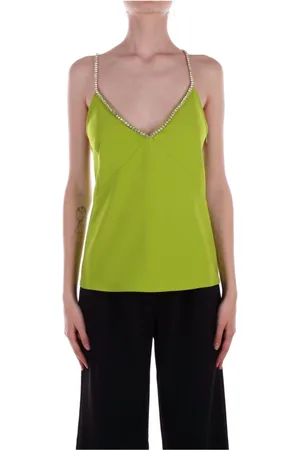 Liu Jo Tops, Dames, Groen, S, Polyester, Sleeveless Top