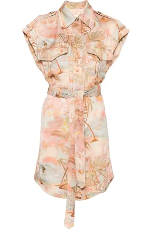 ZIMMERMANN Blouses & Shirts, Dames, Oranje, M, Oranje Shirt met Zakken