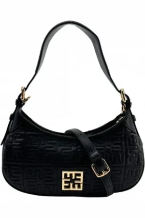 ERMANNO SCERVINO Tassen, Dames, Zwart, ONE Size, Leer, Rosemary Small Hobo Bag