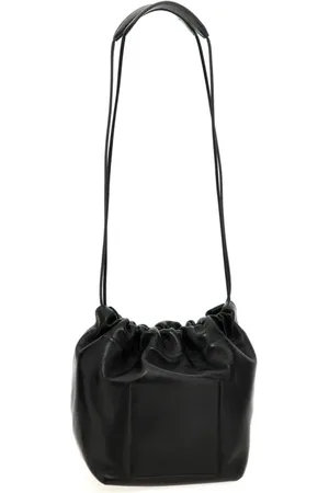 Jil Sander Tassen, Dames, Zwart, ONE Size, Zwarte Dumpling Mand Tas