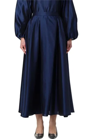 Emporio Armani Rokken, Dames, Blauw, S, Elegante A-Lijn Rok