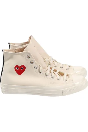 Comme des Garçons Schoenen, Heren, , 42 1/2 EU, Canvas Lace-Up Sneakers