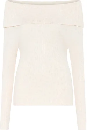 Bruuns Bazaar Truien, Dames, Roze, M, Off-Shoulder Gebreide Trui