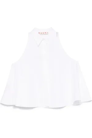 Marni Blouses & Shirts, Dames, Wit, L, Katoen, Casual overhemd