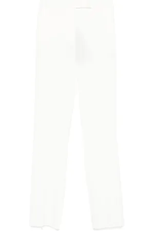 Max Mara Broeken, Dames, Wit, 2Xs, Witte Pianoforte Broek met Nepzakken