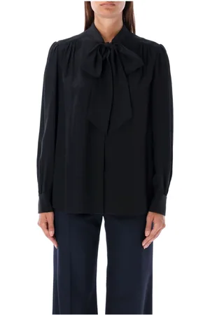 Chloé Blouses & Shirts, Dames, Zwart, S, Lavallier Zijden Blouse