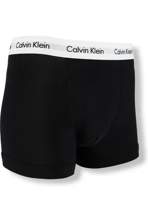 Calvin Klein Ondergoed, Heren, Zwart, XL, Katoen, Trunks 3-Pack Ondergoed