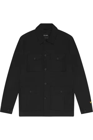 Lyle & Scott Jassen, Heren, Zwart, XL, Katoen, Field Jacket