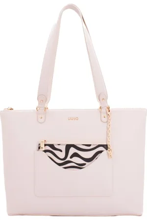 Liu Jo Tassen, Dames, Wit, ONE Size, Leer, Shopper Tas + Sachet