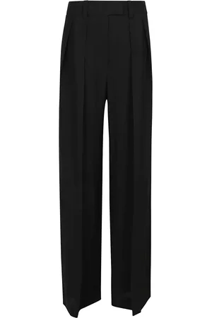 Brunello Cucinelli Broeken, Dames, Zwart, M, Linnen, Rechte Broek