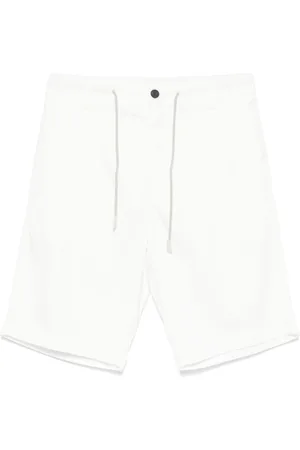 ELEVENTY Korte broeken, Heren, Wit, W34, Katoen, Lyocell/Katoenen Shorts met Zakken