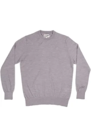 MC2 SAINT BARTH Truien, Heren, Grijs, L, Regent Merino Sweatshirts en Hoodies