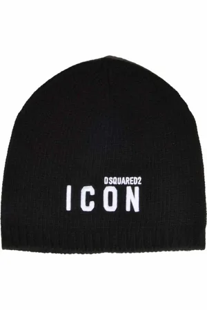 Dsquared2 Accessoires, Dames, Zwart, ONE Size, Beanie