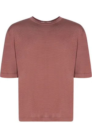 LARDINI Tops, Heren, Bruin, L, Katoen, Bruin Casual T-shirt