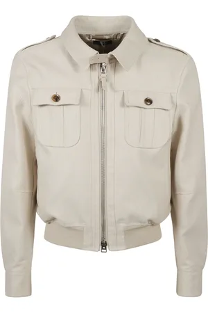 Tom Ford Jassen, Heren, , L, Katoen, Stijlvolle Outerwear Blouson