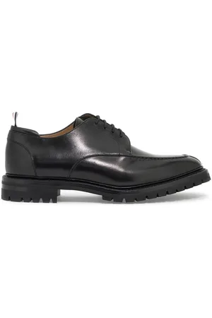 Thom Browne Schoenen, Heren, Zwart, 43 EU, Leer, Klassieke Calf Commando Sole Apron Stitch Derby