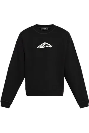 Dsquared2 Sweatshirts & Hoodies, Heren, Zwart, S, Katoen, Felpa 900 Nero Sweatshirt