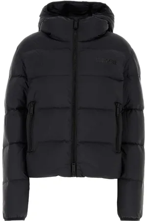 Dsquared2 Jassen, Dames, Zwart, 2Xs, Nylon, Zwarte Nylon Donzen Jas