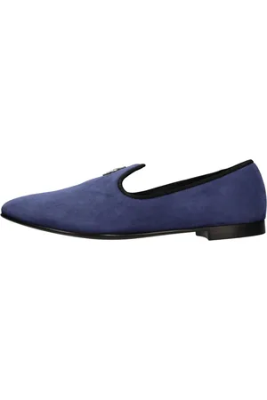 Giuseppe Zanotti Schoenen, Heren, Blauw, 40 EU, Suède, Platte schoenen Blauw