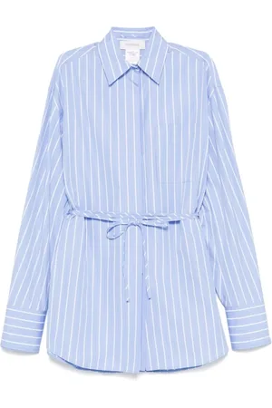 Sportmax Blouses & Shirts, Dames, Blauw, XS, Katoen, Overhemden