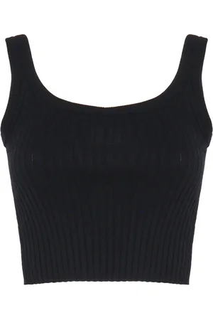 Sportmax Tops, Dames, Zwart, S, Polyester, Papilla Mouwloze Top
