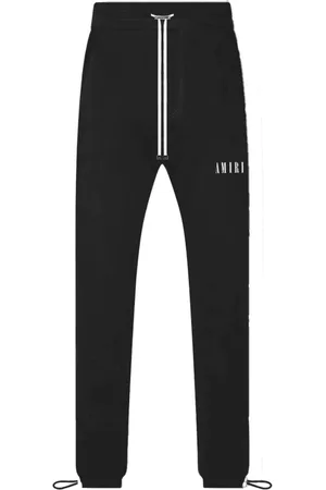 AMIRI Broeken, Heren, Zwart, S, Katoen, Joggingbroek van Katoen met Regular Fit en Logo Print