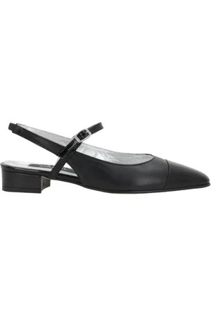 Carel Schoenen, Dames, Zwart, 39 EU, Leer, Mary-Jane Slingback Hak met Hielband
