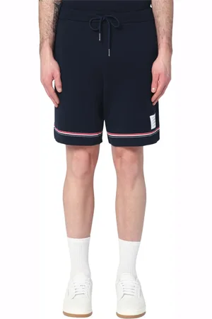 Thom Browne Korte broeken, Heren, Blauw, M, Katoen, Mid Thigh Shorts