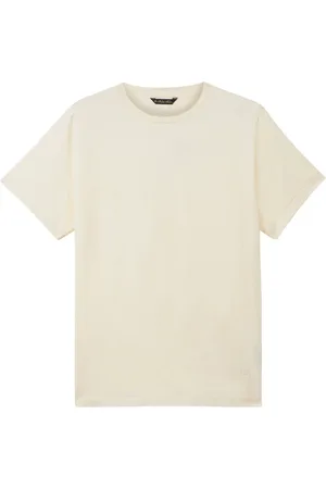 Brooks Brothers Tops, Heren, , 3Xl, Katoen, Gemerzerd katoenen ronde hals T-shirt
