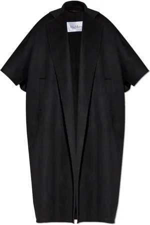 Max Mara Mantels, Dames, Zwart, XS, Wol, Gitano Coat