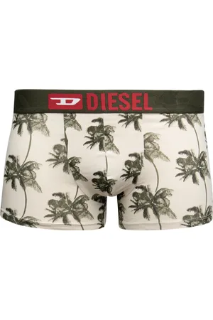 Diesel Ondergoed, Heren, Veelkleurig, S, Katoen, Three-Pack Palmboom Boxer Briefs