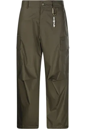 DARKPARK Broeken, Heren, Groen, L, Katoen, Militair Groene Cargo Broek