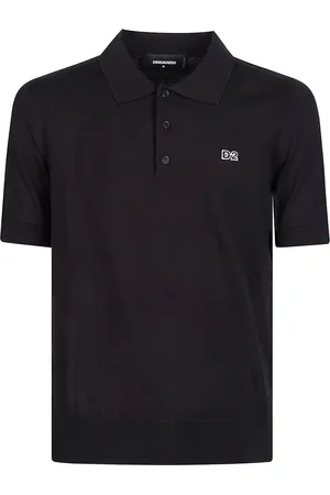 Dsquared2 Tops, Heren, Zwart, L, Klassieke Polo Shirt