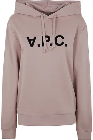 A.P.C. Sweatshirts & Hoodies, Dames, Roze, M, Katoen, Standard Big VPC Hoodie